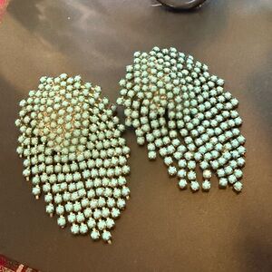 Elegant Turquoise Statement Earrings